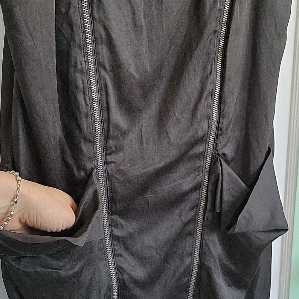 Guess Modern Gray Women's Dress Size S/M Silk Cotton Adjustable straps - Picture 7 of 13